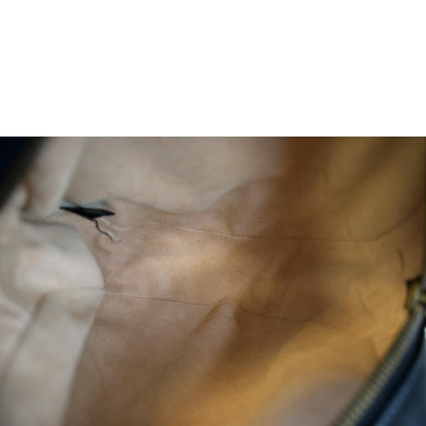 GUCCI GG Marmont Mini Round Leather Crossbody Bag Black 550154