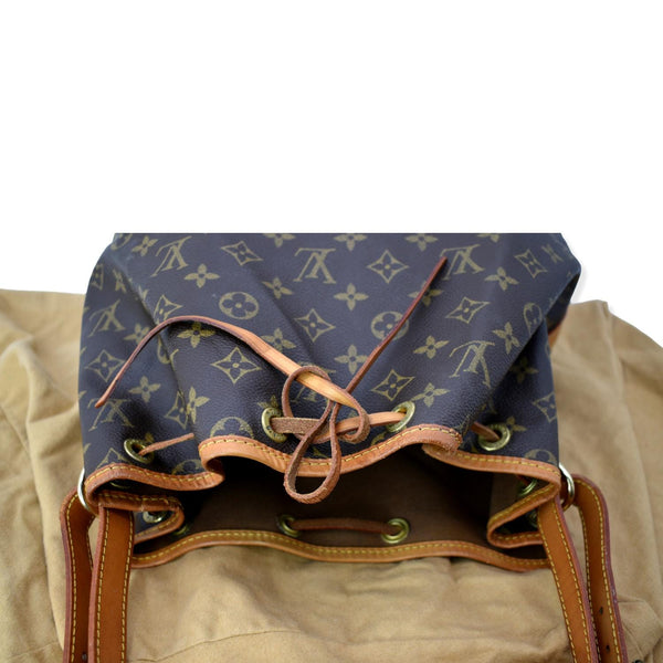 LOUIS VUITTON Large Noe Monogram Canvas Shoulder Bag Brown