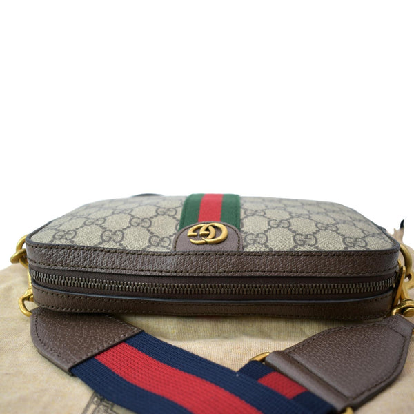 GUCCI Ophidia GG Supreme Canvas Crossbody Bag Beige 699439