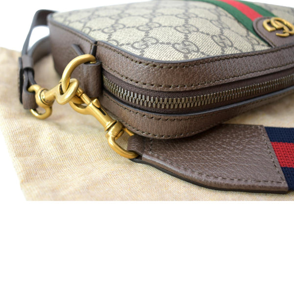 GUCCI Ophidia GG Supreme Canvas Crossbody Bag Beige 699439