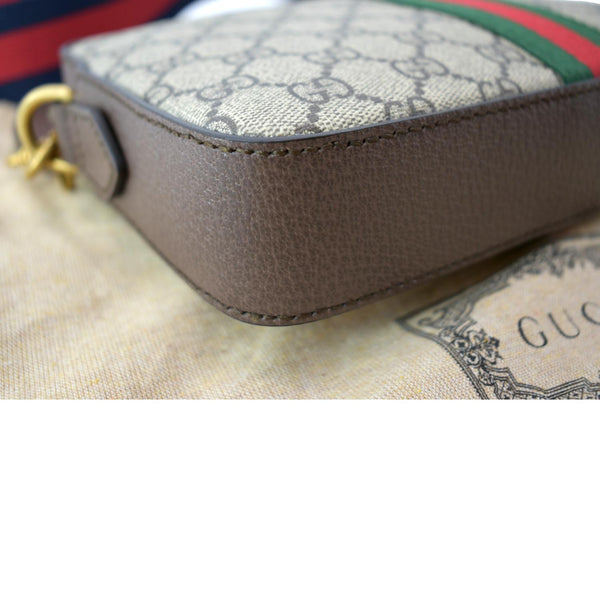 GUCCI Ophidia GG Supreme Canvas Crossbody Bag Beige 699439