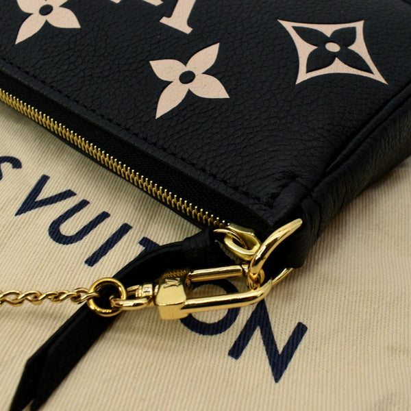 LOUIS VUITTON Mini Pochette Bicolor Monogram Empreinte Accessories Pouch Black - Hot Deals