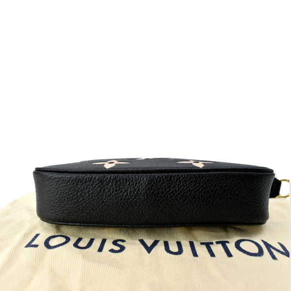 LOUIS VUITTON Mini Pochette Bicolor Monogram Empreinte Accessories Pouch Black - Hot Deals
