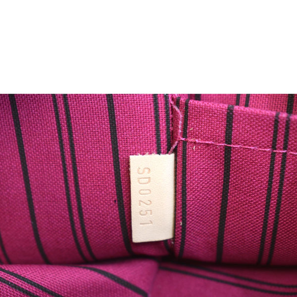 LOUIS VUITTON Neverfull MM Pochette Wristlet Pouch Monogram Canvas Brown