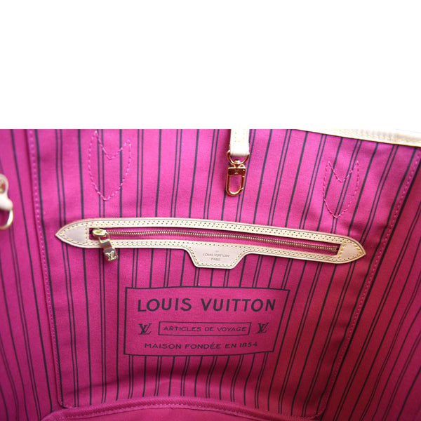 LOUIS VUITTON Neverfull MM Monogram Canvas Tote Bag Brown