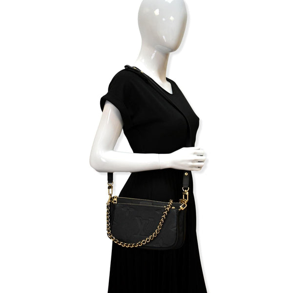 Louis Vuitton Multi Pochette Empreinte Leather Shoulder Bag