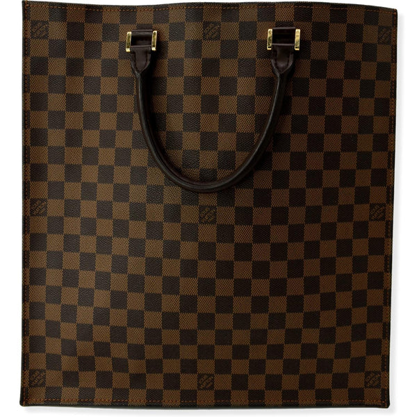 LOUIS VUITTON Venice Sac Plat Damier Ebene Tote Bag Brown
