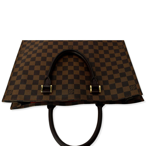 LOUIS VUITTON Venice Sac Plat Damier Ebene Tote Bag Brown
