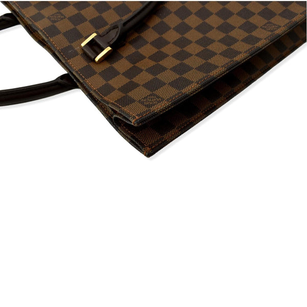 LOUIS VUITTON Venice Sac Plat Damier Ebene Tote Bag Brown