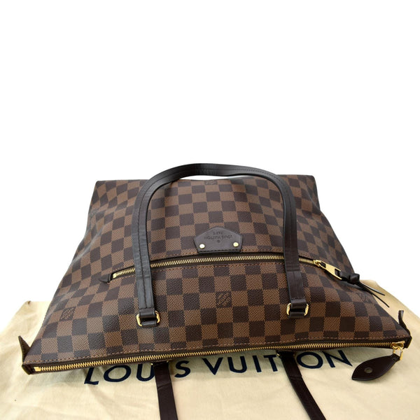 LOUIS VUITTON Iena MM Damier Ebene Shoulder Bag Brown