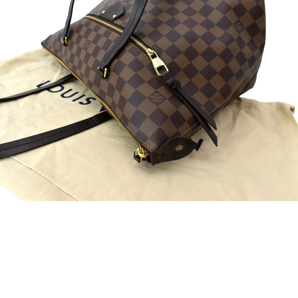 LOUIS VUITTON Iena MM Damier Ebene Shoulder Bag Brown