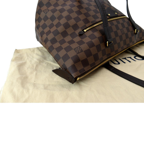 LOUIS VUITTON Iena MM Damier Ebene Shoulder Bag Brown
