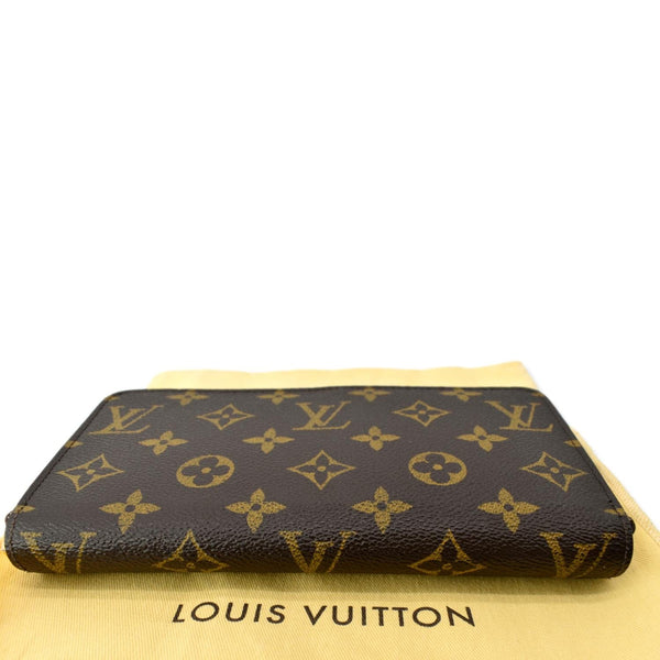 LOUIS VUITTON Monogram Canvas Zippy Long Wallet Brown