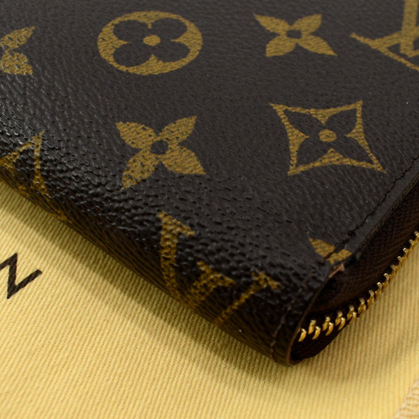 LOUIS VUITTON Monogram Canvas Zippy Long Wallet Brown
