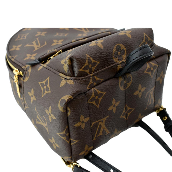 LOUIS VUITTON Palm Springs Mini Monogram Canvas Backpack Brown