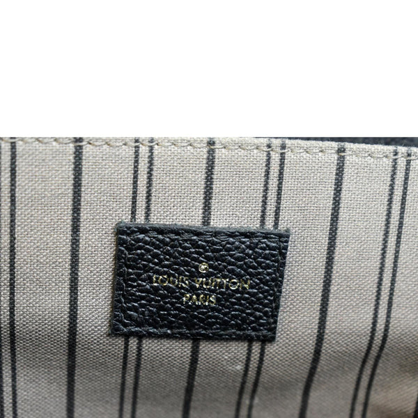 LOUIS VUITTON Metis Pochette Empreinte Leather Crossbody Bag Black