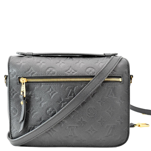 LOUIS VUITTON Metis Pochette Empreinte Leather Crossbody Bag Black