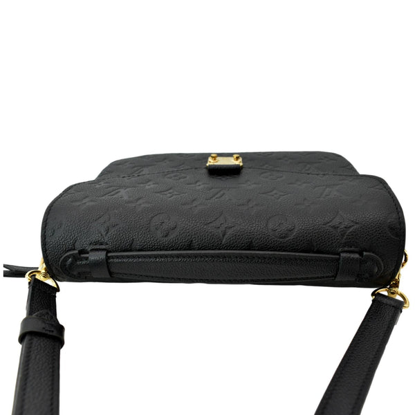 LOUIS VUITTON Metis Pochette Empreinte Leather Crossbody Bag Black
