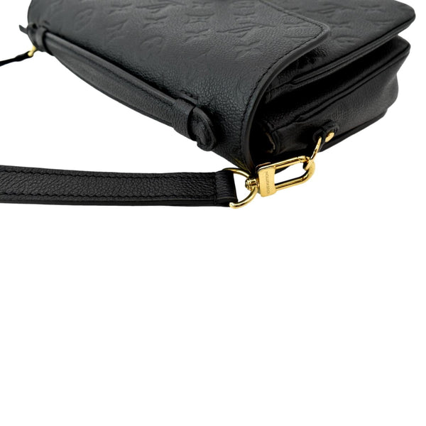 LOUIS VUITTON Metis Pochette Empreinte Leather Crossbody Bag Black