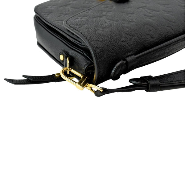 LOUIS VUITTON Metis Pochette Empreinte Leather Crossbody Bag Black