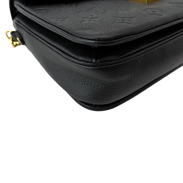 LOUIS VUITTON Metis Pochette Empreinte Leather Crossbody Bag Black