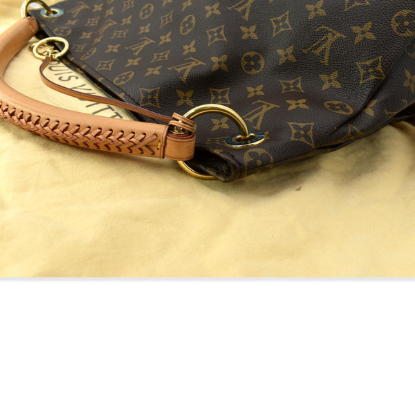 LOUIS VUITTON Artsy MM Monogram Canvas Hobo Bag Brown