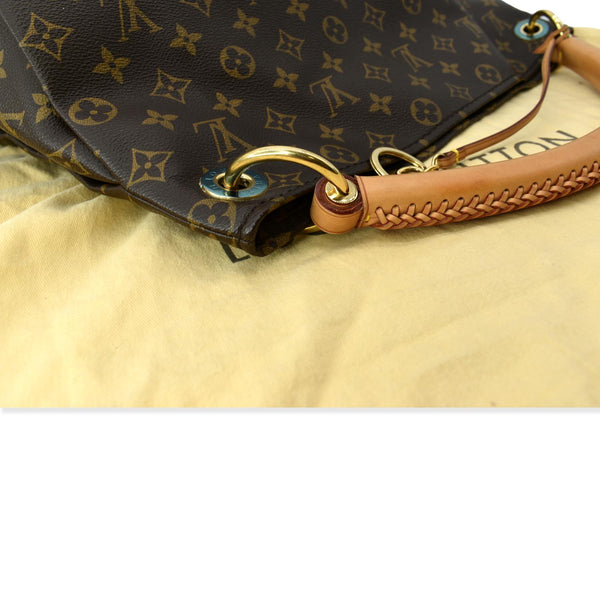 LOUIS VUITTON Artsy MM Monogram Canvas Hobo Bag Brown