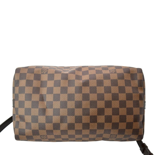 LOUIS VUITTON Speedy 30 Bandouliere Damier Ebene Satchel Bag Brown