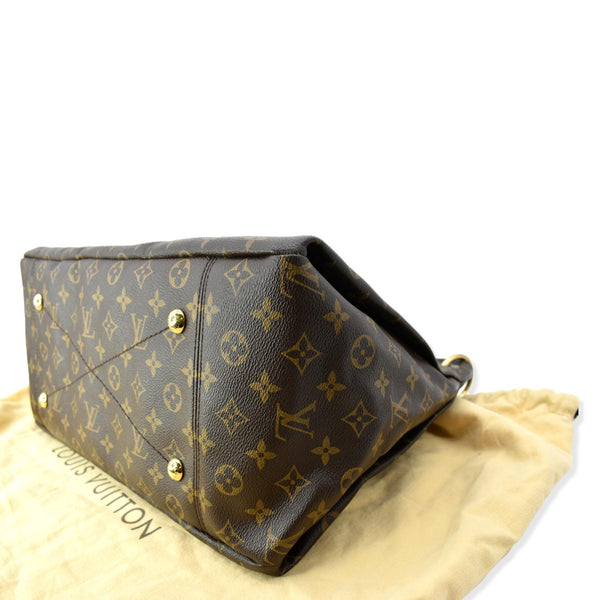 LOUIS VUITTON Artsy MM Monogram Canvas Hobo Bag Brown