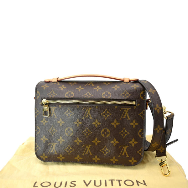 LOUIS VUITTON Metis Pochette Monogram Canvas Crossbody Bag Brown