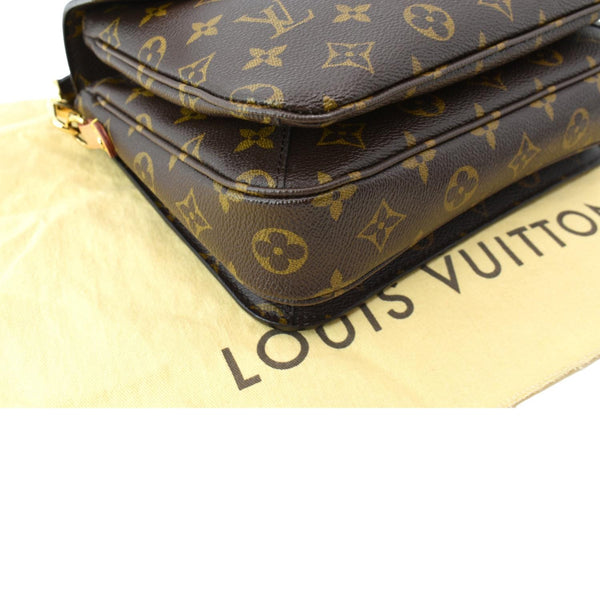 LOUIS VUITTON Metis Pochette Monogram Canvas Crossbody Bag Brown