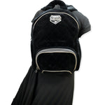 Chanel Coco Neige Front Pocket Quilted Velvet Backpack Bag