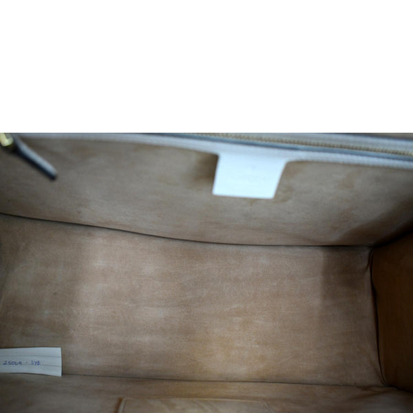 GUCCI Maxi Sylvie Calfskin Leather Top Handle Shoulder Bag White 477631