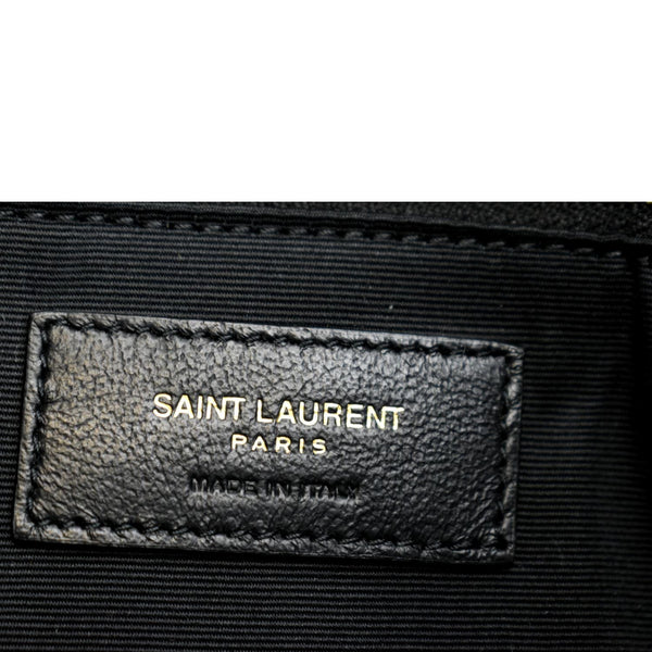 YVES SAINT LAURENT Niki Medium Tweed Shoulder Bag Black