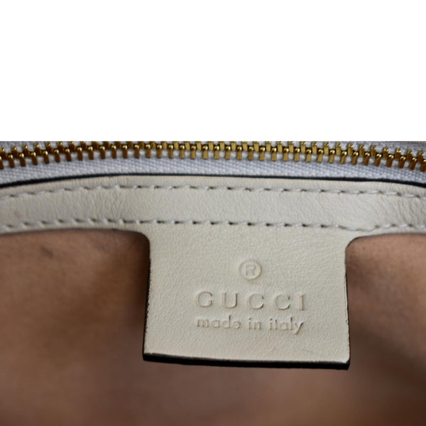 GUCCI Padlock Medium GG Supreme Canvas Shoulder Bag Beige 479197