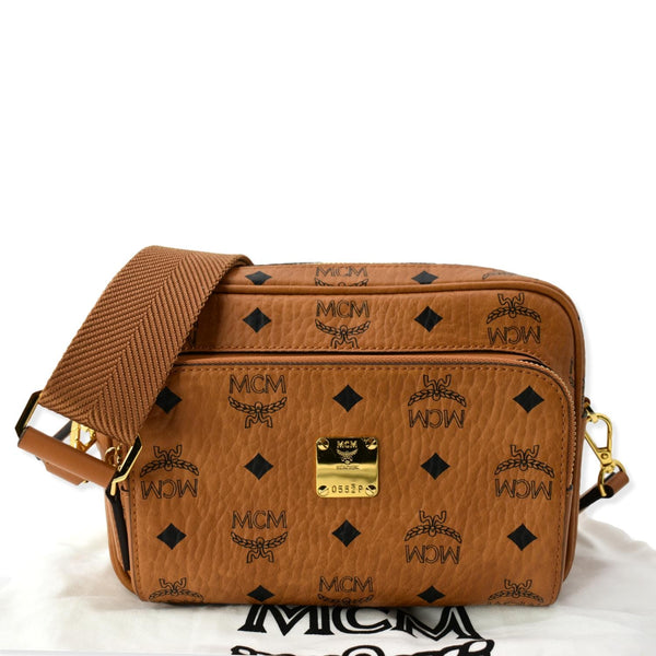 MCM Klassik Visetos Canvas Crossbody Bag Cognac | DDH