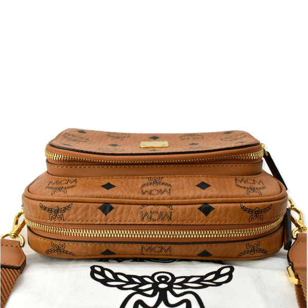 MCM Klassik Visetos Canvas Crossbody Bag Cognac | DDH