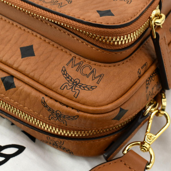 MCM Klassik Visetos Canvas Crossbody Bag Cognac | DDH