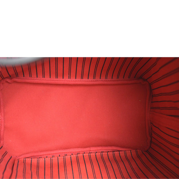 LOUIS VUITTON Neverfull MM Damier Ebene Tote Bag Brown