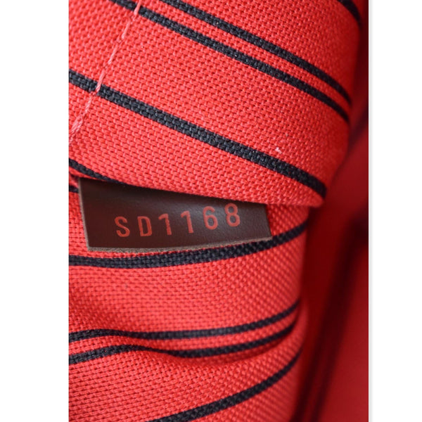 LOUIS VUITTON Neverfull Damier Ebene Pochette Wristlet Pouch Brown