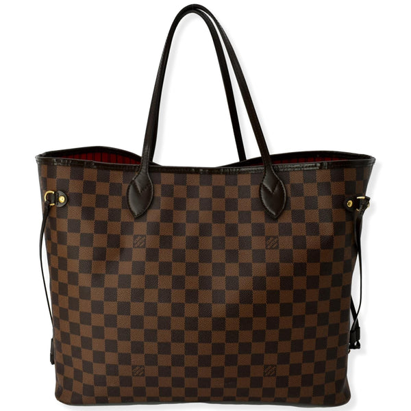 LOUIS VUITTON Neverfull GM Damier Ebene Tote Bag Brown - Hot Deals