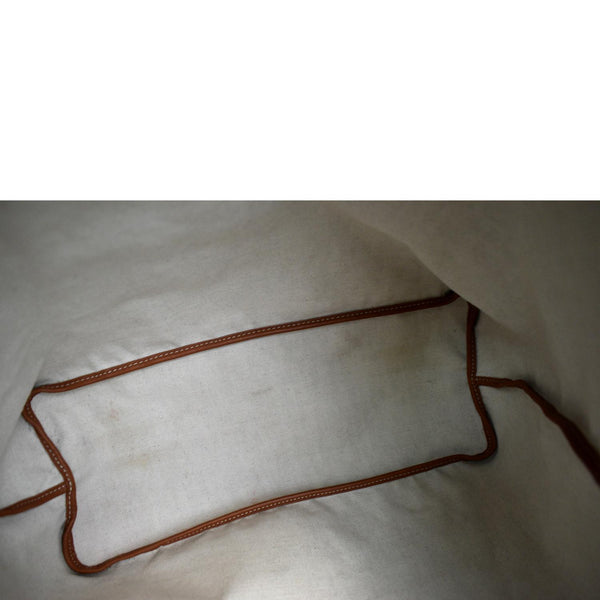 GOYARD Saint Louis PM Chevron Print Canvas Tote Bag Black Tan