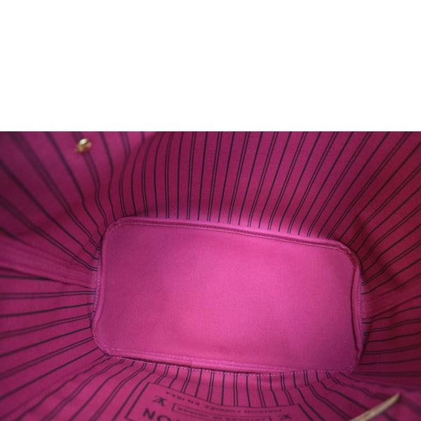 LOUIS VUITTON Neverfull MM Monogram Canvas Tote Bag Brown