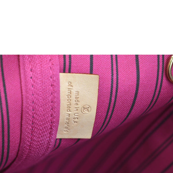 LOUIS VUITTON Neverfull MM Monogram Canvas Tote Bag Brown