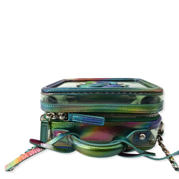 Chanel Vanity Case Small Filigree Rainbow Crossbody Bag