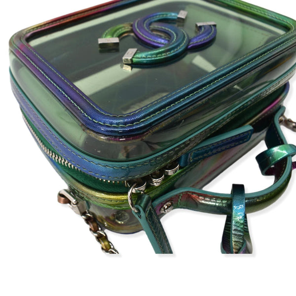 Chanel Vanity Case Small Filigree Rainbow Crossbody Bag