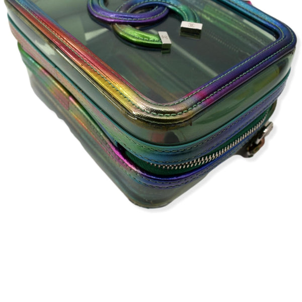 Chanel Vanity Case Small Filigree Rainbow Crossbody Bag