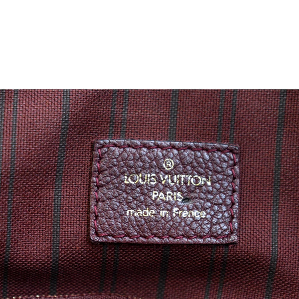 LOUIS VUITTON Lumineuse GM Monogram Empreinte Shoulder Bag Red