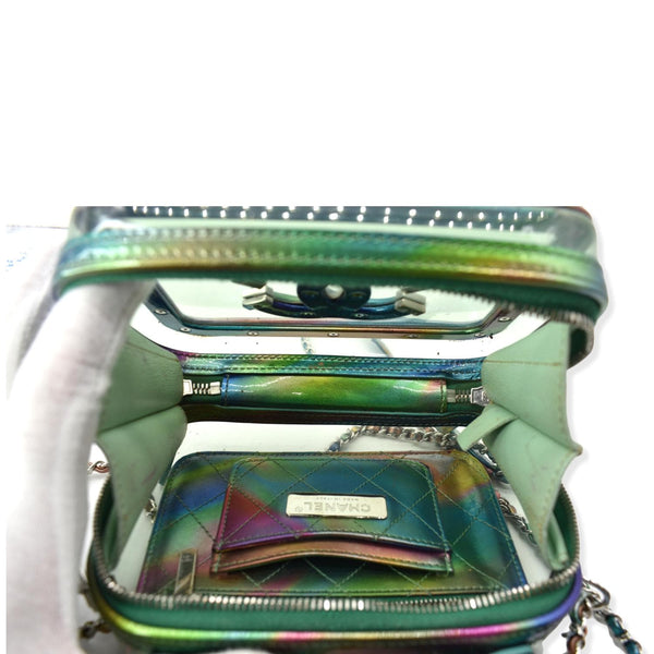 Chanel Vanity Case Small Filigree Rainbow Crossbody Bag