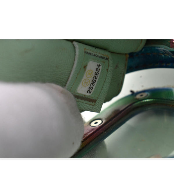 Chanel Vanity Case Small Filigree Rainbow Crossbody Bag